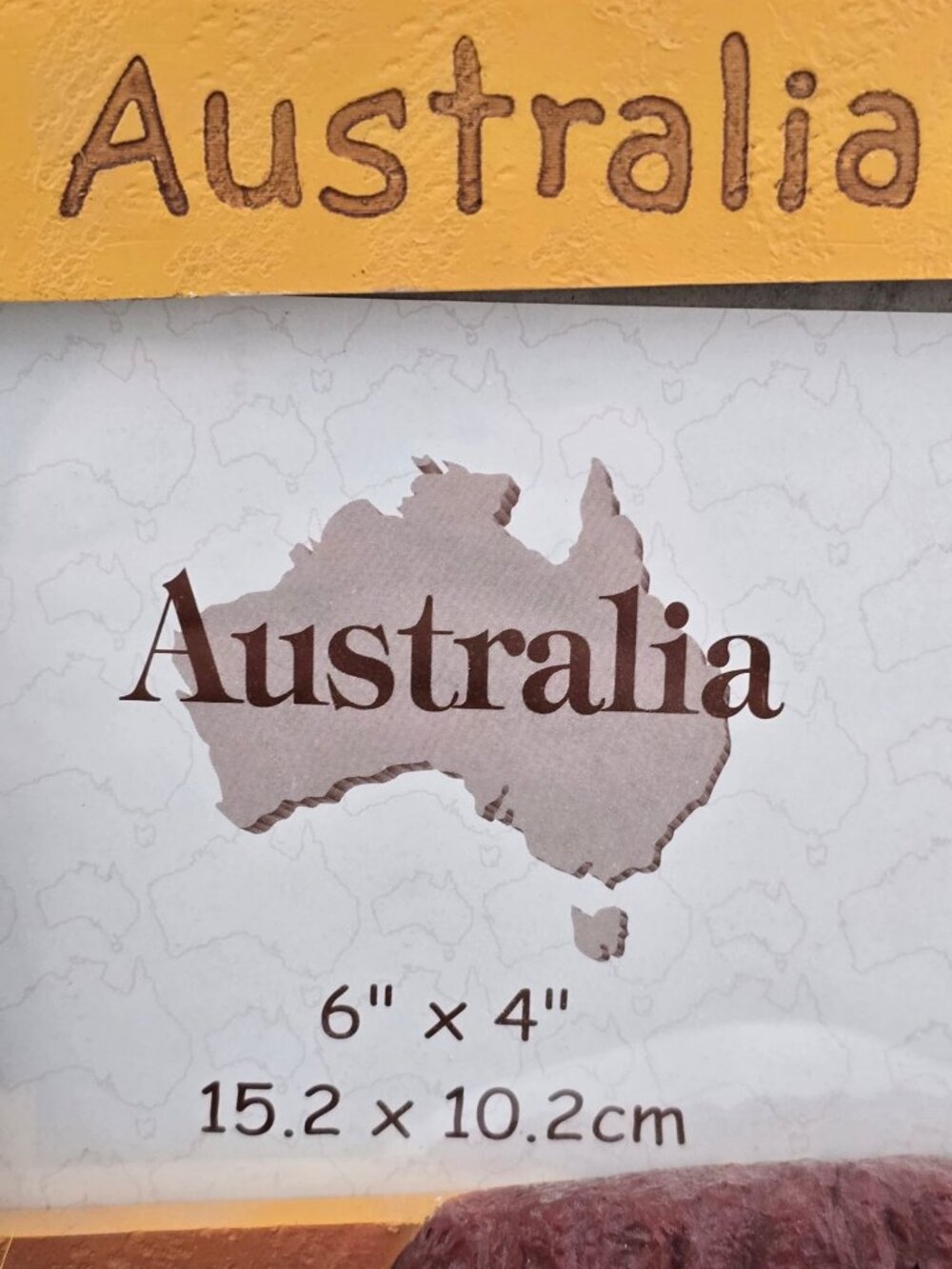 Australia Resin 6"x 4" Photo Frame Aboriginal Figurine Souvenir Vacation Travel - Picture 3 of 11